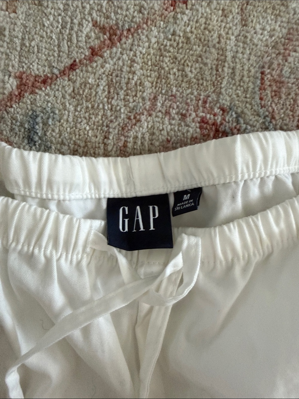 Gap NWT White Drawstring Wide-Leg Pants - Picture 5 of 5